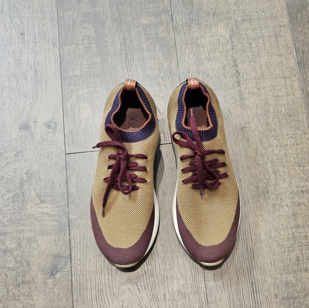 Loro Piana Multicolor Knit Fabric and Leather 360 Flexy Walker